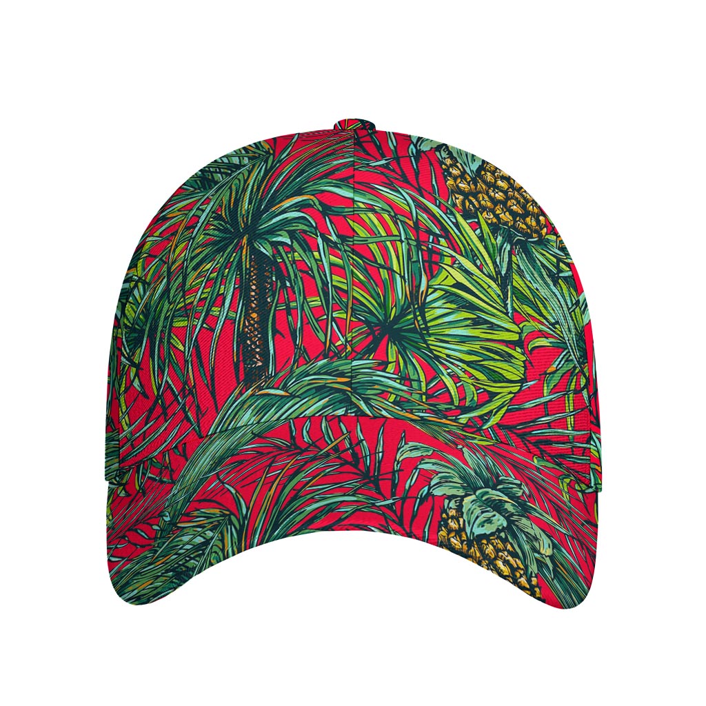 Pineapple Leaves Hawaii Pattern Print Baseball Cap