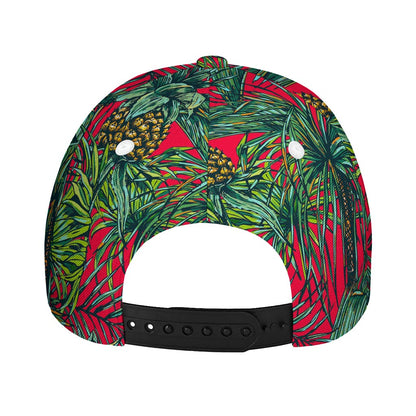 Pineapple Leaves Hawaii Pattern Print Baseball Cap