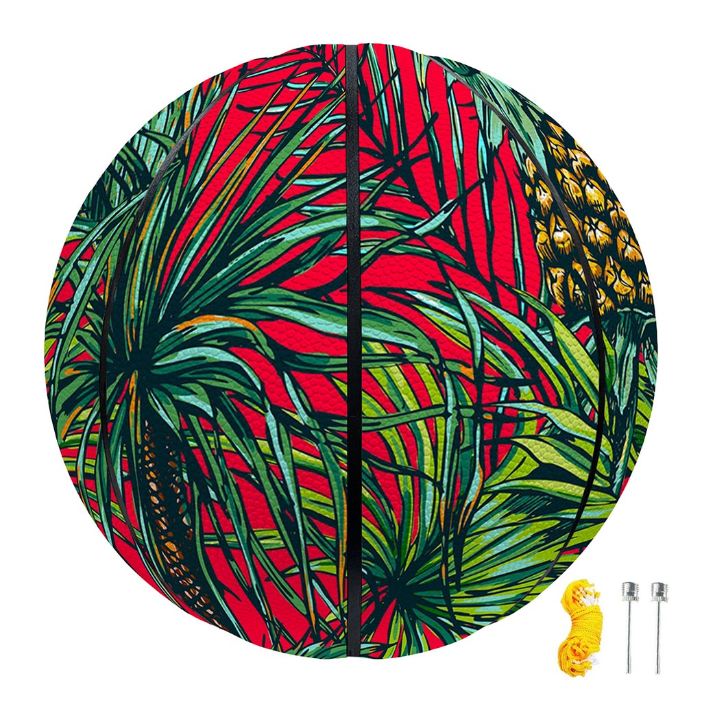 Pineapple Leaves Hawaii Pattern Print Basketball