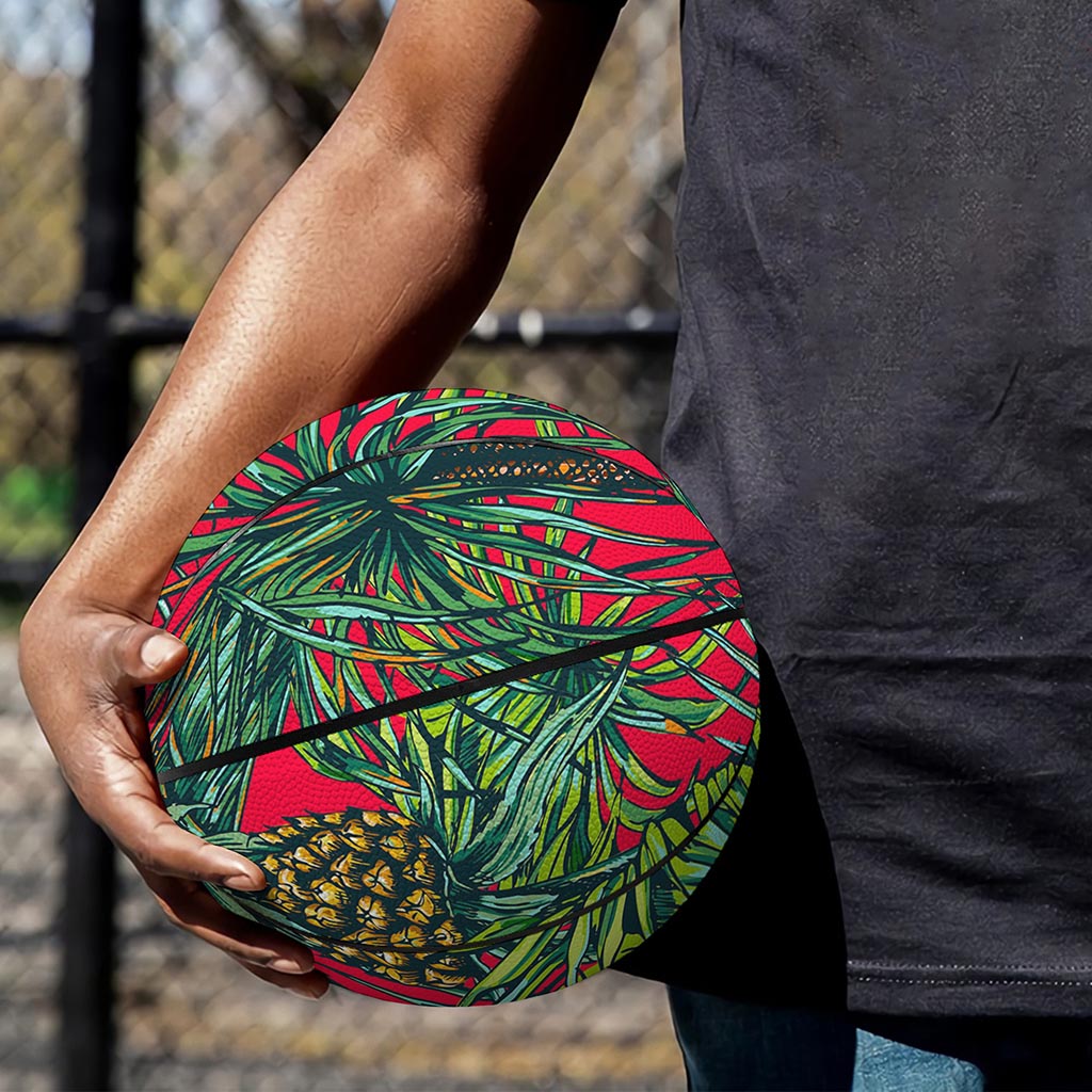 Pineapple Leaves Hawaii Pattern Print Basketball