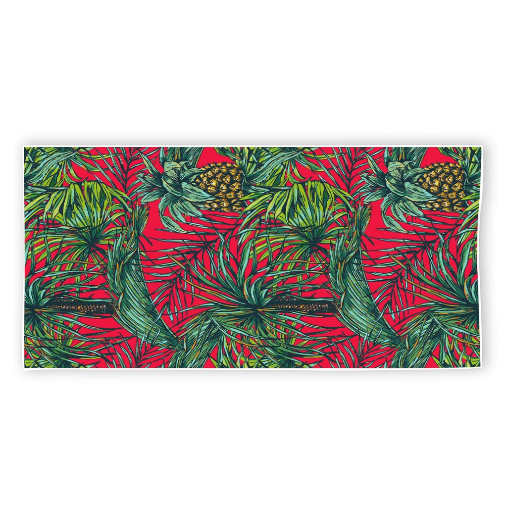 Pineapple Leaves Hawaii Pattern Print Beach Towel