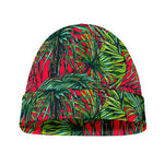 Pineapple Leaves Hawaii Pattern Print Beanie