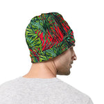Pineapple Leaves Hawaii Pattern Print Beanie