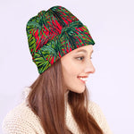 Pineapple Leaves Hawaii Pattern Print Beanie