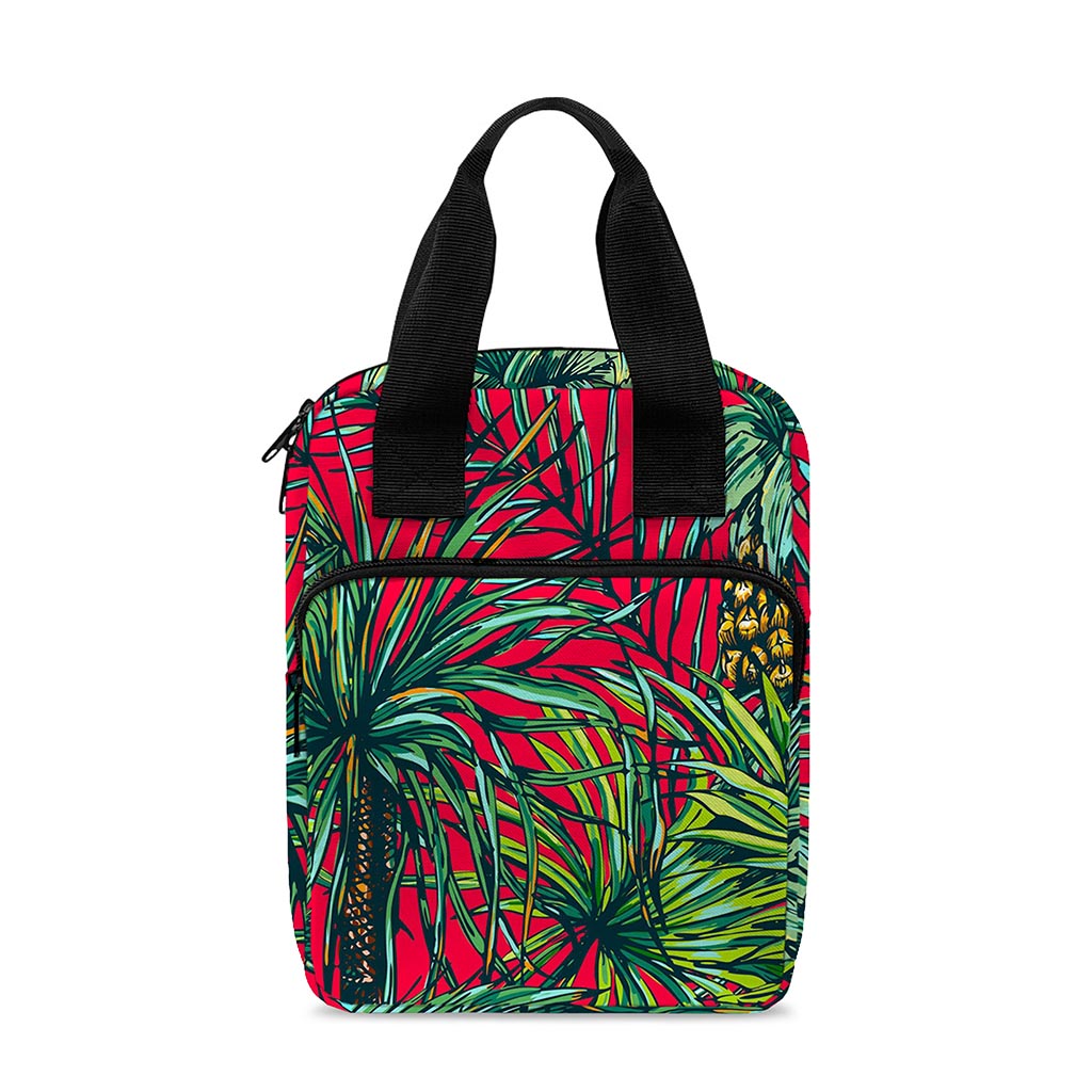 Pineapple Leaves Hawaii Pattern Print Bible Tote Bag