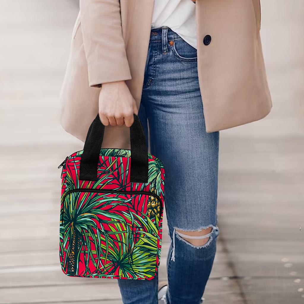 Pineapple Leaves Hawaii Pattern Print Bible Tote Bag