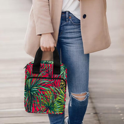 Pineapple Leaves Hawaii Pattern Print Bible Tote Bag
