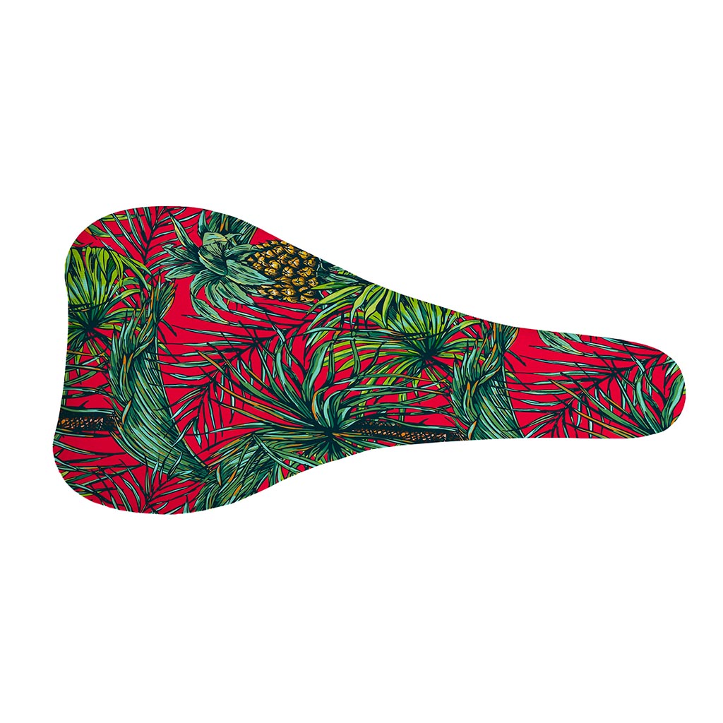 Pineapple Leaves Hawaii Pattern Print Bicycle Seat Cover