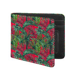 Pineapple Leaves Hawaii Pattern Print Bifold Wallet