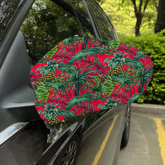 Pineapple Leaves Hawaii Pattern Print Car Side Mirror Covers