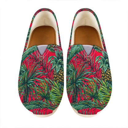 Pineapple Leaves Hawaii Pattern Print Casual Shoes