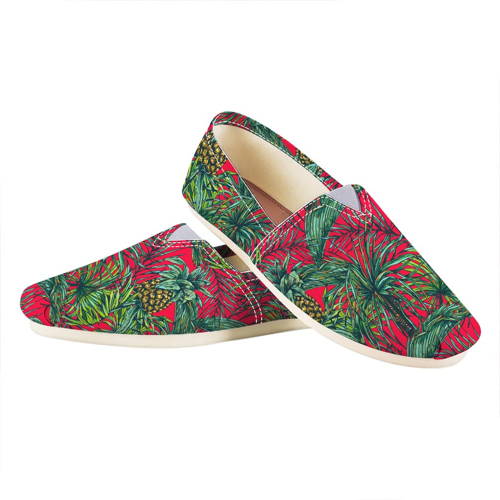 Pineapple Leaves Hawaii Pattern Print Casual Shoes