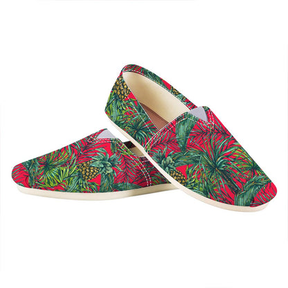 Pineapple Leaves Hawaii Pattern Print Casual Shoes