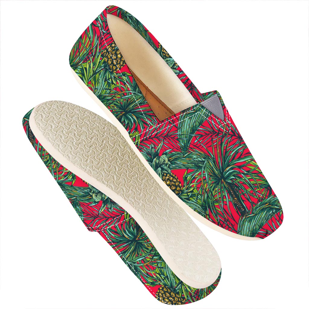 Pineapple Leaves Hawaii Pattern Print Casual Shoes