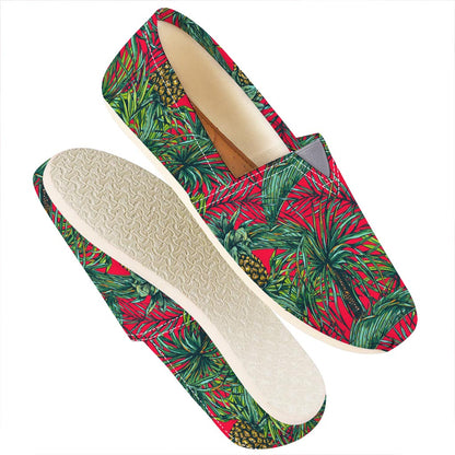Pineapple Leaves Hawaii Pattern Print Casual Shoes