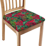 Pineapple Leaves Hawaii Pattern Print Chair Cushion Cover