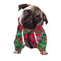 Pineapple Leaves Hawaii Pattern Print Dog Zip Up Hoodie