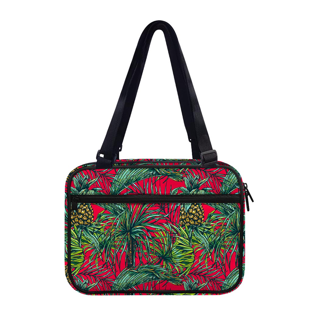 Pineapple Leaves Hawaii Pattern Print Double Strap Bible Bag