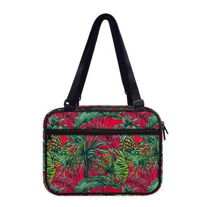 Pineapple Leaves Hawaii Pattern Print Double Strap Bible Bag