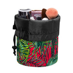 Pineapple Leaves Hawaii Pattern Print Drawstring Makeup Bag