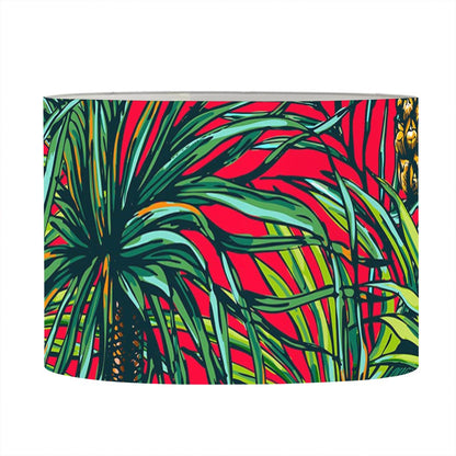 Pineapple Leaves Hawaii Pattern Print Drum Lamp Shade