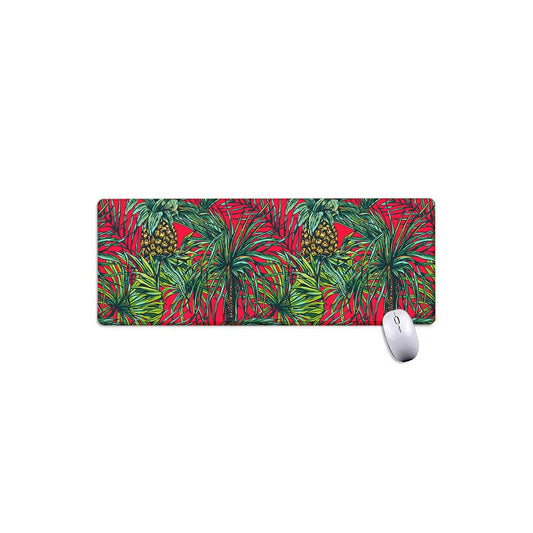 Pineapple Leaves Hawaii Pattern Print Extended Mouse Pad