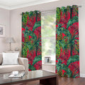 Pineapple Leaves Hawaii Pattern Print Extra Wide Grommet Curtains