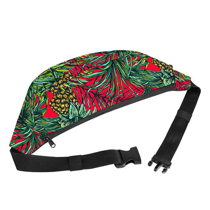 Pineapple Leaves Hawaii Pattern Print Fanny Pack