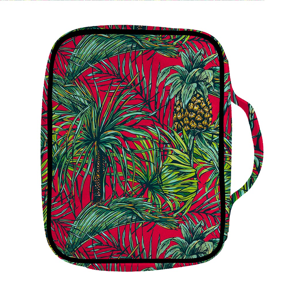 Pineapple Leaves Hawaii Pattern Print Front Pocket Bible Bag