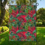Pineapple Leaves Hawaii Pattern Print Garden Flag
