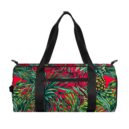 Pineapple Leaves Hawaii Pattern Print Gym Bag