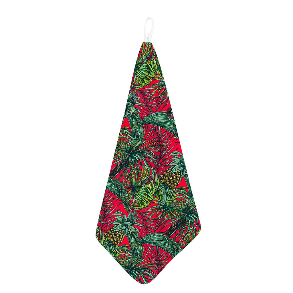 Pineapple Leaves Hawaii Pattern Print Hand Towel