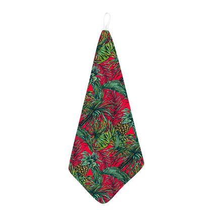 Pineapple Leaves Hawaii Pattern Print Hand Towel