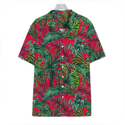 Pineapple Leaves Hawaii Pattern Print Hawaiian Shirt