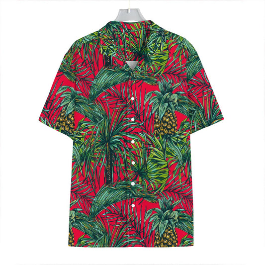 Pineapple Leaves Hawaii Pattern Print Hawaiian Shirt