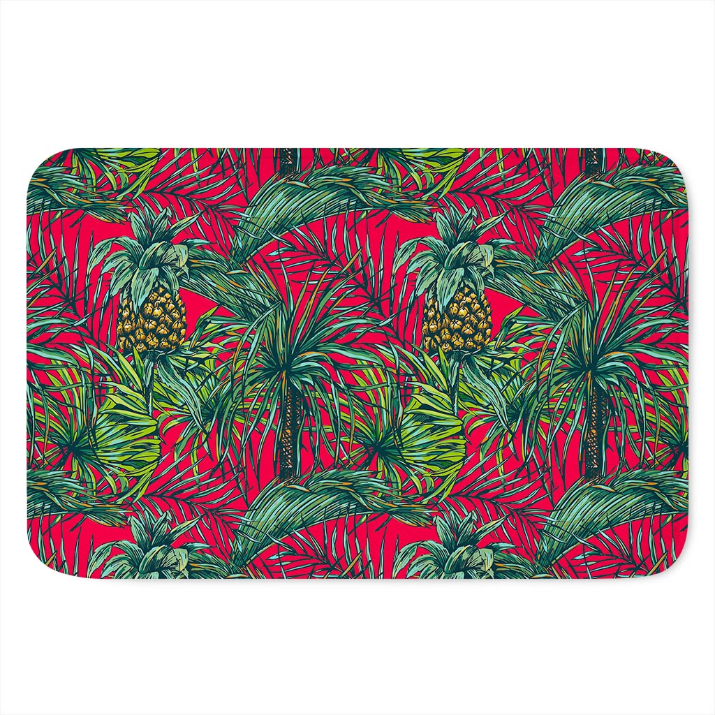 Pineapple Leaves Hawaii Pattern Print Indoor Door Mat