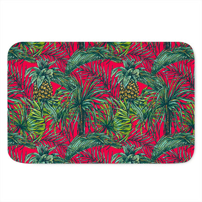Pineapple Leaves Hawaii Pattern Print Indoor Door Mat