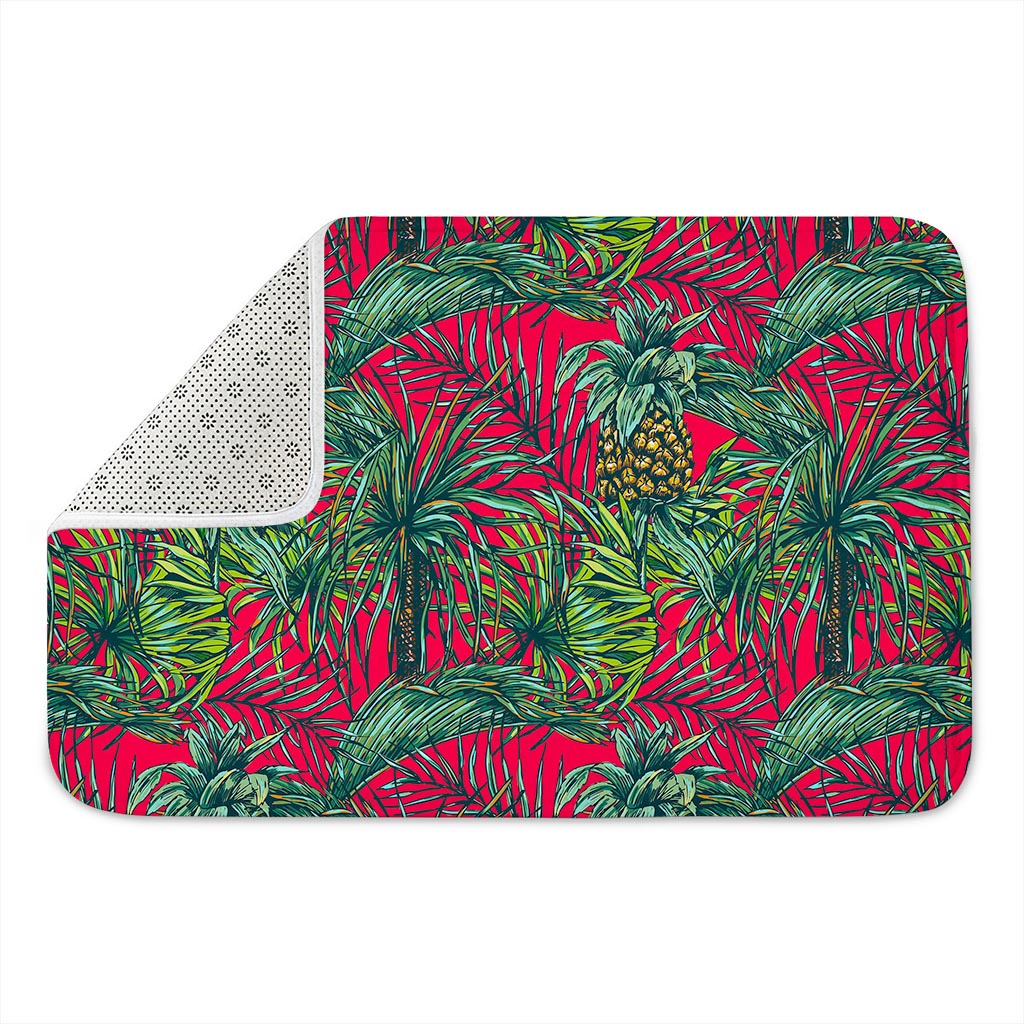 Pineapple Leaves Hawaii Pattern Print Indoor Door Mat
