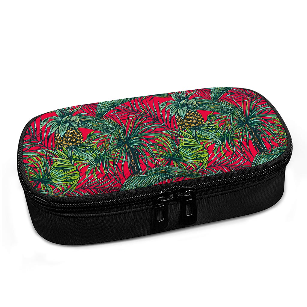 Pineapple Leaves Hawaii Pattern Print Insulin Cooler Travel Case