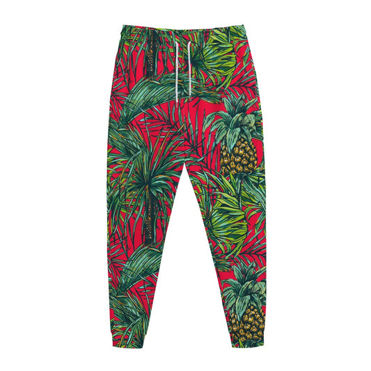 Pineapple Leaves Hawaii Pattern Print Jogger Pants