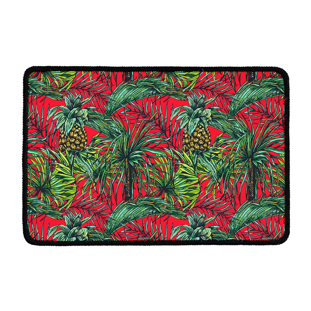 Pineapple Leaves Hawaii Pattern Print Kitchen Mat