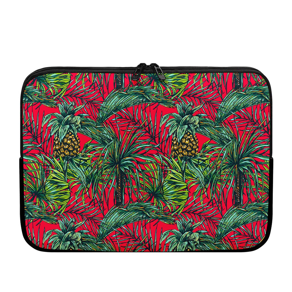 Pineapple Leaves Hawaii Pattern Print Laptop Sleeve