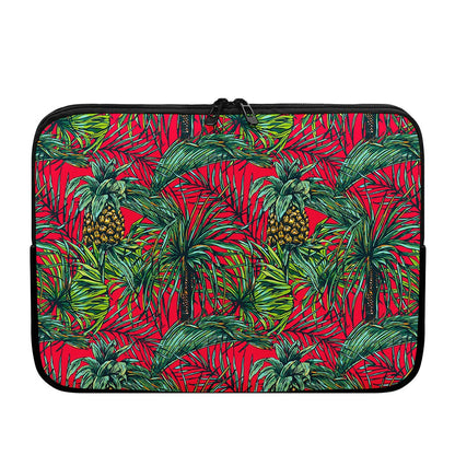 Pineapple Leaves Hawaii Pattern Print Laptop Sleeve