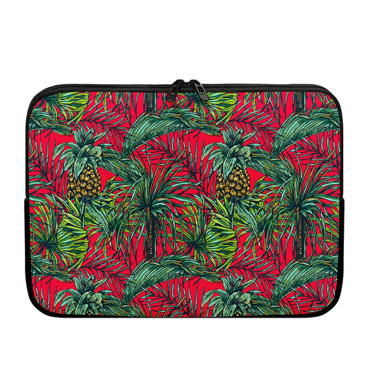 Pineapple Leaves Hawaii Pattern Print Laptop Sleeve