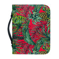Pineapple Leaves Hawaii Pattern Print Leather Bible Cover