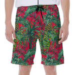 Pineapple Leaves Hawaii Pattern Print Men's Beach Shorts