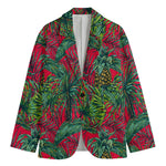 Pineapple Leaves Hawaii Pattern Print Men's Blazer