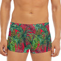 Pineapple Leaves Hawaii Pattern Print Men's Short Boxer Briefs