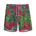 Pineapple Leaves Hawaii Pattern Print Men's Sports Shorts