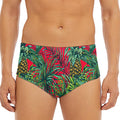 Pineapple Leaves Hawaii Pattern Print Men's Triangle Swim Briefs